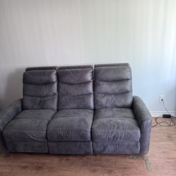 Reclining 3-seater couch