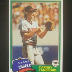 1981 Topps Carney Lansford California Angels #639 Baseball Card Collectible Vintage Sports MLB Trading Pro Professional