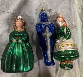 Mercury Glass Made In Germany Christmas Ornaments 