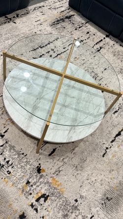 Marble Glass Coffee Table