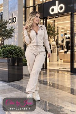 Alo Yoga Two-Piece Tracksuit Set
