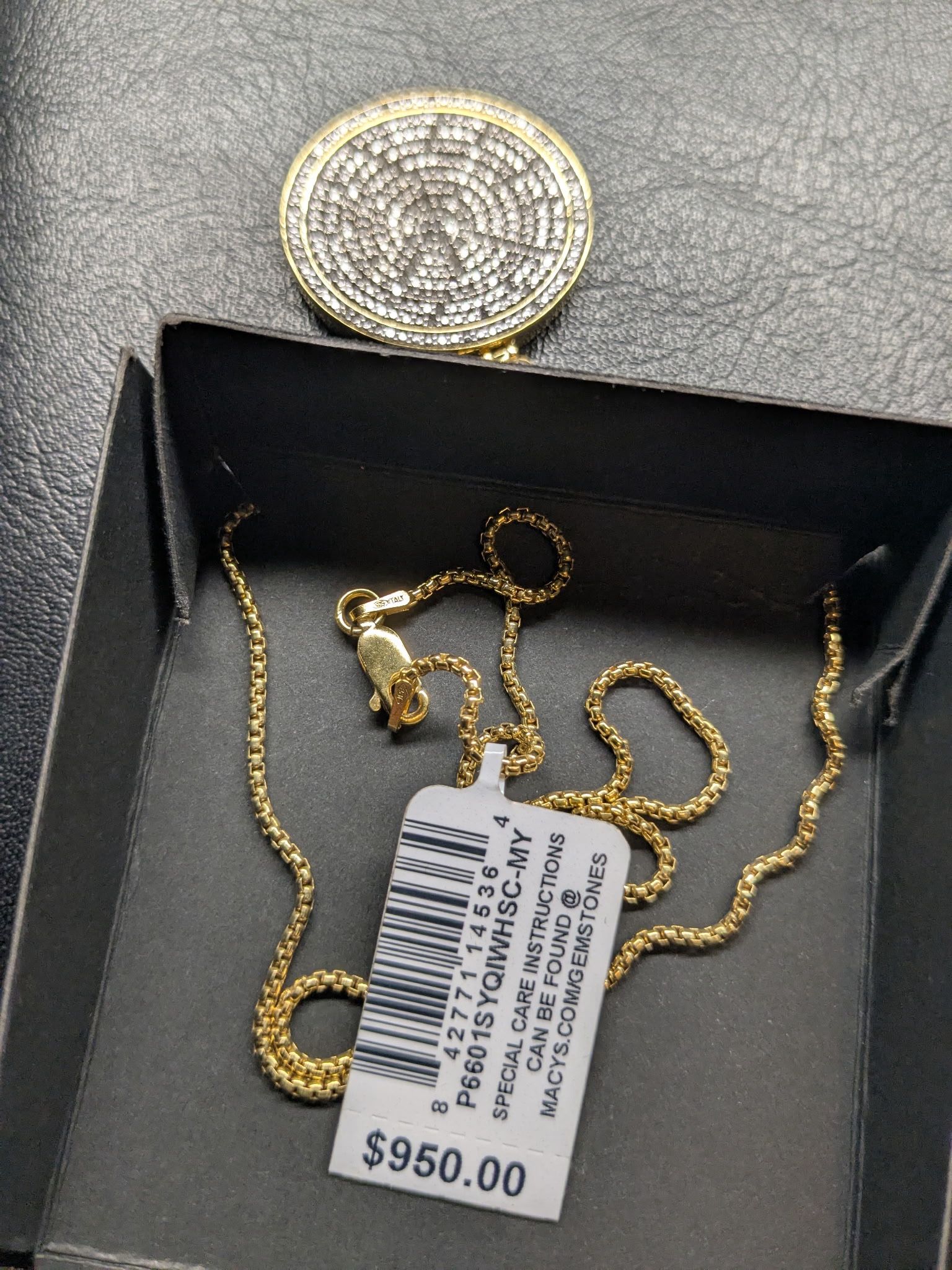 Men’s Chain 22 Inch Diamond Pendant