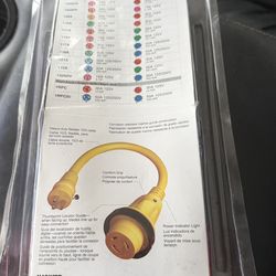 MARINCO BOAT PIGTAIL ADAPTER 30A MALE TO 15A  FEMALE 125V        (1)