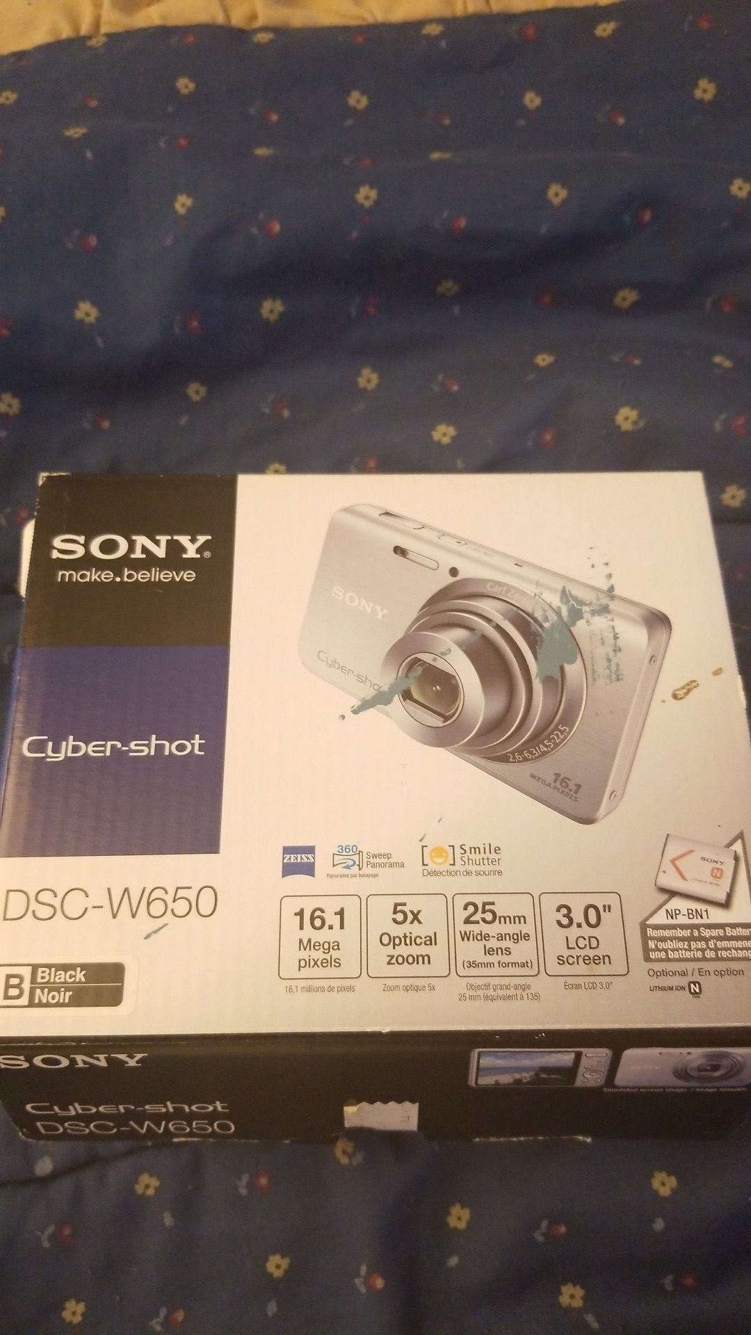 Sony cyber-shot dsc w650 camera