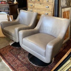 Modern contemporary swivel club chairs