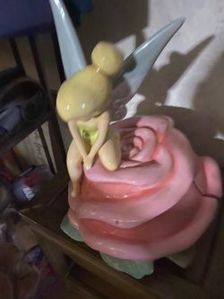 Disney Tinker Bell Rose Ceramic Figurine