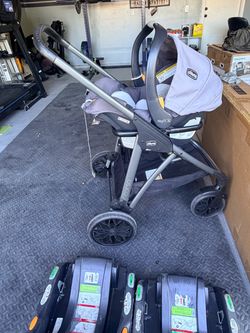 Chicco Corso Stroller with KeyFit 30 Car Seat and two car bases