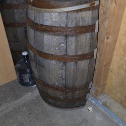 Wood Half Barrel Planters