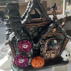 Candle Halloween House Holder 