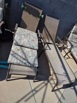 2 lounge chairs