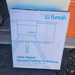 Portable Elevated Dog Bath Tub | Furesh Pet Wash Station | Foldable Grooming Tub
