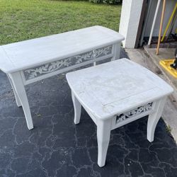 Console and Side Table Set