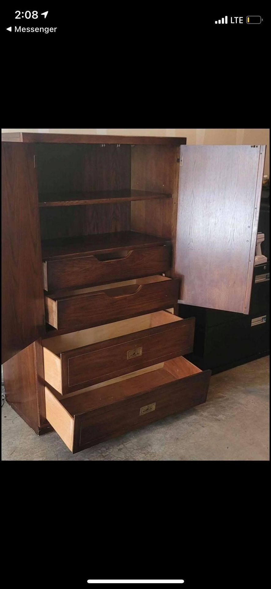 Wooden Armoire/Dresser