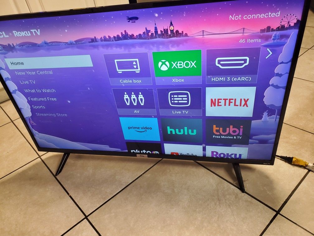 TCL 43" Class 4-Series 4K UHD HDR LED Smart Roku TV