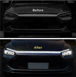 Flexible Hood LED Strip Meteror Lights Dynamic Scan Start Up Under Hood Kit