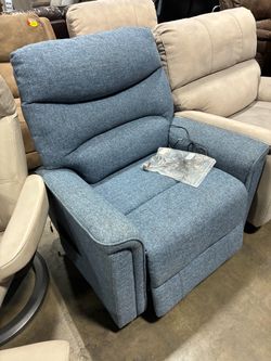 Blue fabric Recliner from Costco