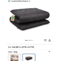 Japanese Floor Futon Mattress, Roll Up Tatami Mat, Sleeping Pad, Shikibuton, CertiPUR-US Certified Foam Floor Bed Mattress for Sleeping, Dormitory, Gu