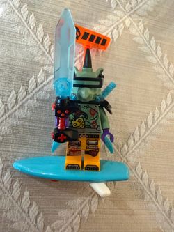 LEGO Ninjago Richie Whack Rat Prime Empire KeyTana Large Blue Sword Board As Is