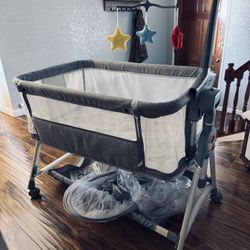 Baby Bassinet, Rocking Bassinet, 3 in 1