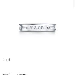 Tiffany & Co. Sterling Silver Ring 1837 Collection