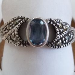 Sterling Silver Ring With Marcasites 