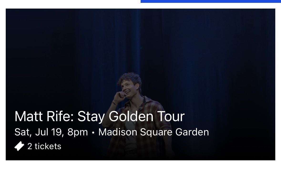 Matt Rife - Stay Golden Tour NY NYC