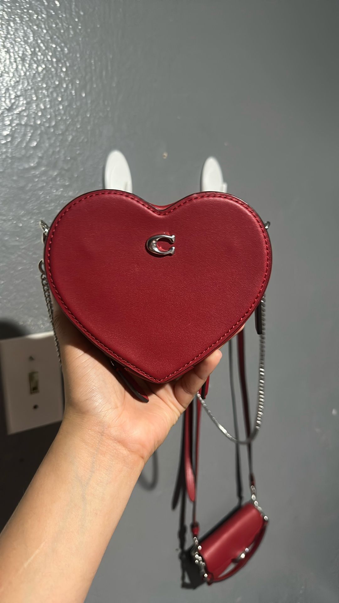 Coach heart bag 