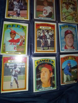 Vintage 1972 Topps Baseball card lot - Aaron, Seaver,Perez high#