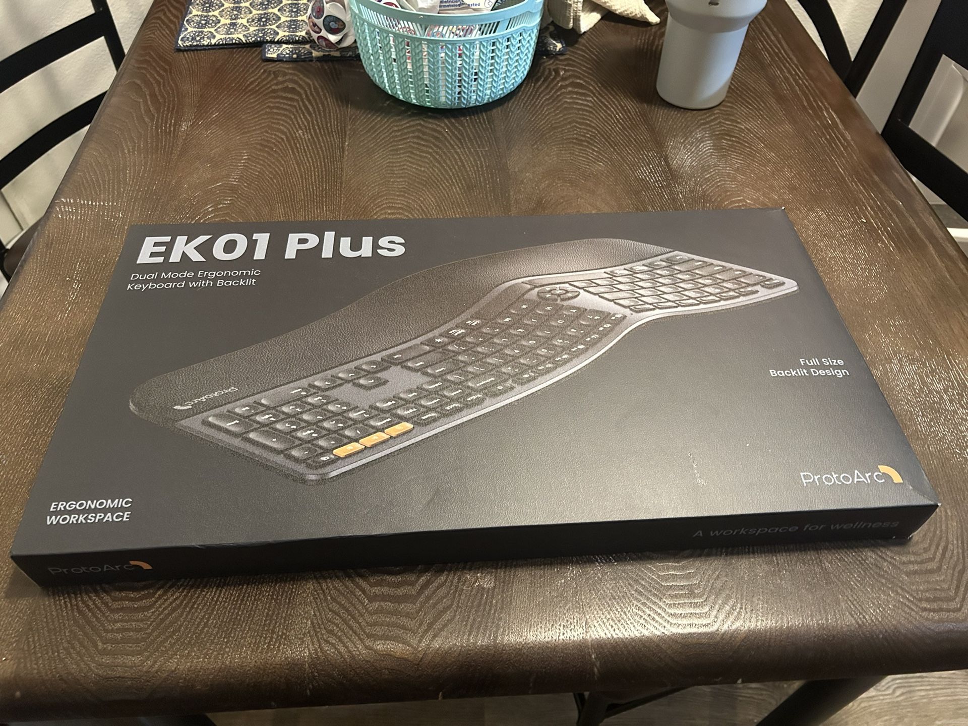 ProtoArc - EK01 Plus, Wireless, Ergonomic Keyboard