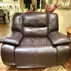 Single Seat and Double Seat Leather Sofa
