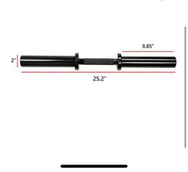 HULKFIT 2-Inch Loadable Dumbbell Handle