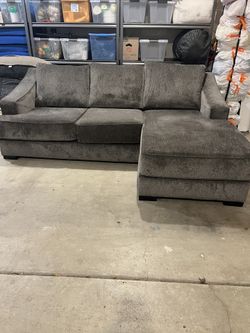 Stanton Dark Gray Sectional Sofa With Reversible Chaise