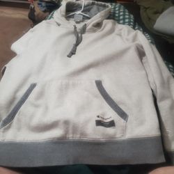 Champion Authentic Originals Sueded Fleece Hoodie XL Oatmeal Gray EUC