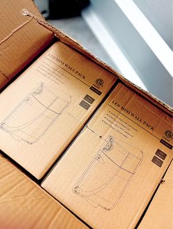 4 PACK! LED Wall Pack Lights Photocell Security
