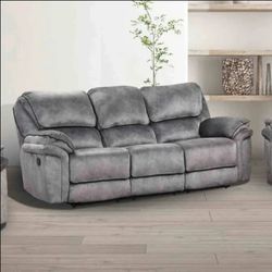 Themis - Couch Recliner Sofa, Gray