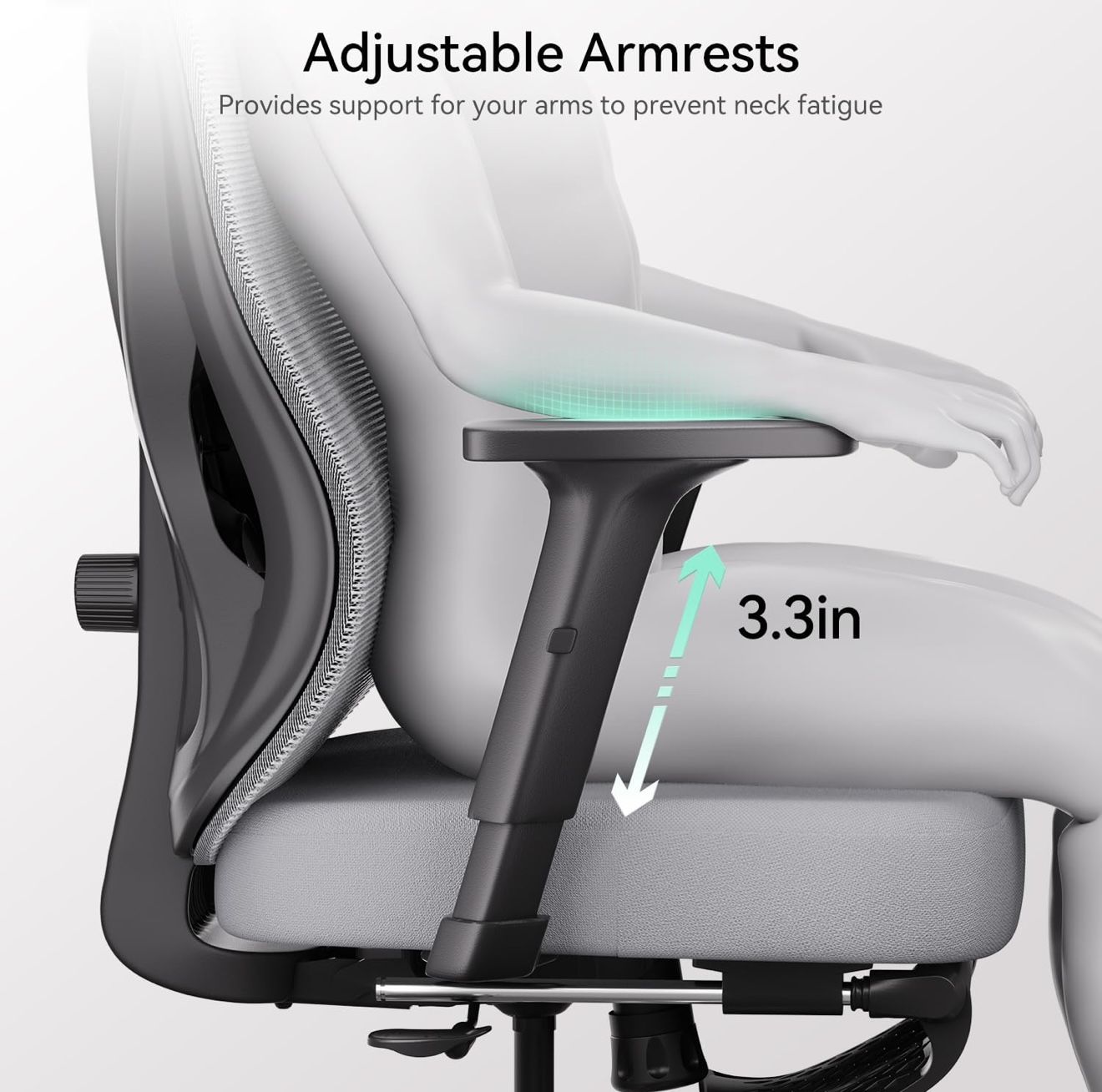 Hbada P5 Ergonomic Office Chair, Adjustable & Lumbar Support