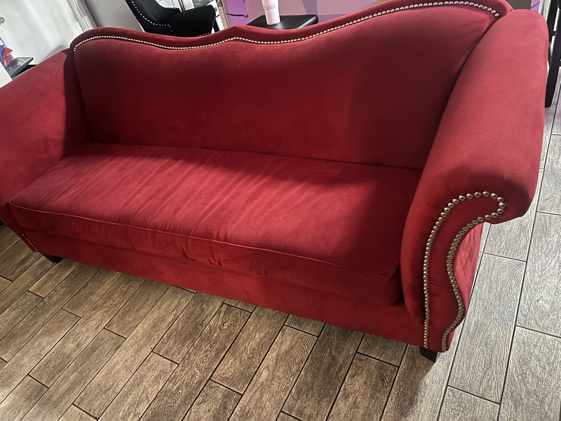 Sofa And Loveseat Red Velvet