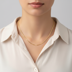 14K Yellow Gold 18" Franco Chain