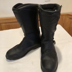 Alpinestars Motorcycle Riding Boots Scout WP Black Size 12 Leather Men’s