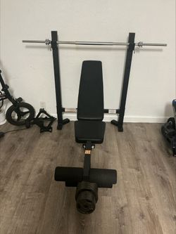 Weight bench & weights