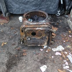 Antique Outdoor Fireplace/Stove/ Wood Burner 