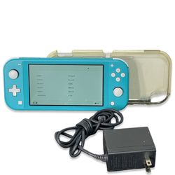 Nintendo Switch Lite W Charger And Clear Case 