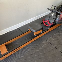 LifeFitness HX Trainer Wood Water Row Machine Exercise Gym Rowing Fitness Training Crossfit