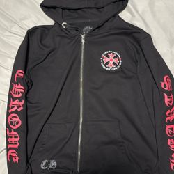 Chrome Heart Hoodie Red And Black 