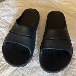 Black Slide Sandals  size 43 with Chunky Sole