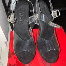  Clear Heels Size 7