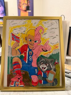 Erling Haaland Kid Buu drawing