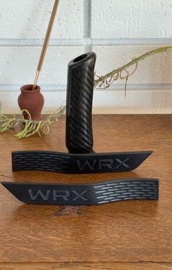 Matte Black WRX Side Badges
