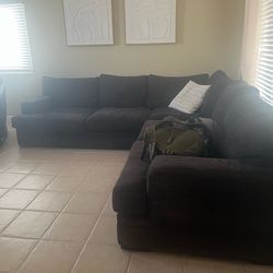 Sofa sectional- black