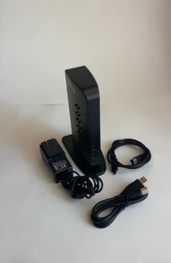 Plugable Dual DisplayPort & HDMI Docking Station - USB 3.0 & USB-C Laptop Dock for Dual Monitors